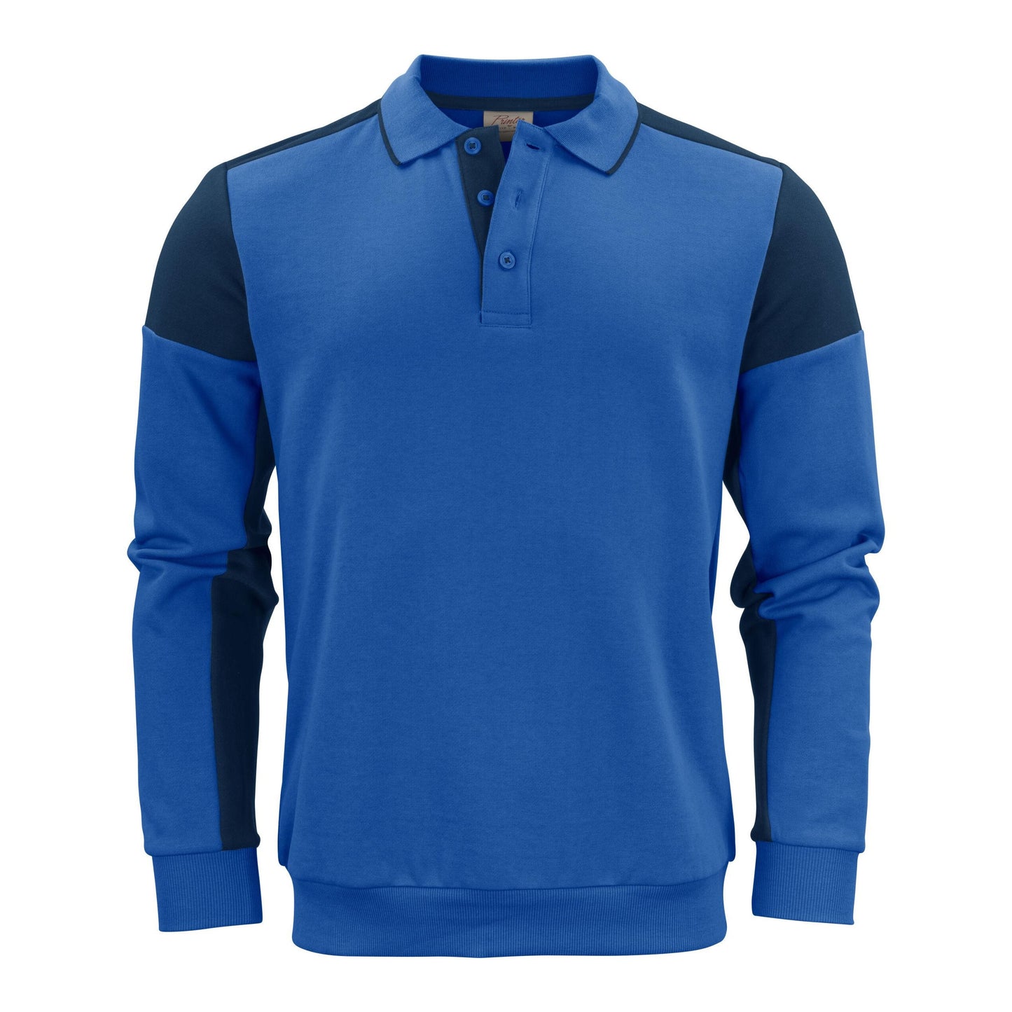 Cobalt-Navy - Back - Printer Unisex Adult Prime Two Tone Polo Sweatshirt