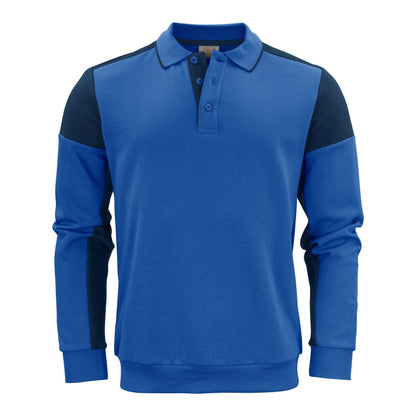 Cobalt-Navy - Back - Printer Unisex Adult Prime Two Tone Polo Sweatshirt