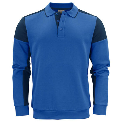 Cobalt Blue-Navy - Front - Printer Unisex Adult Prime Two Tone Polo Sweatshirt