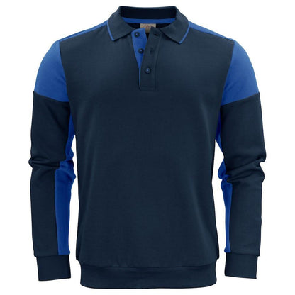 Navy-Cobalt Blue - Front - Printer Unisex Adult Prime Two Tone Polo Sweatshirt