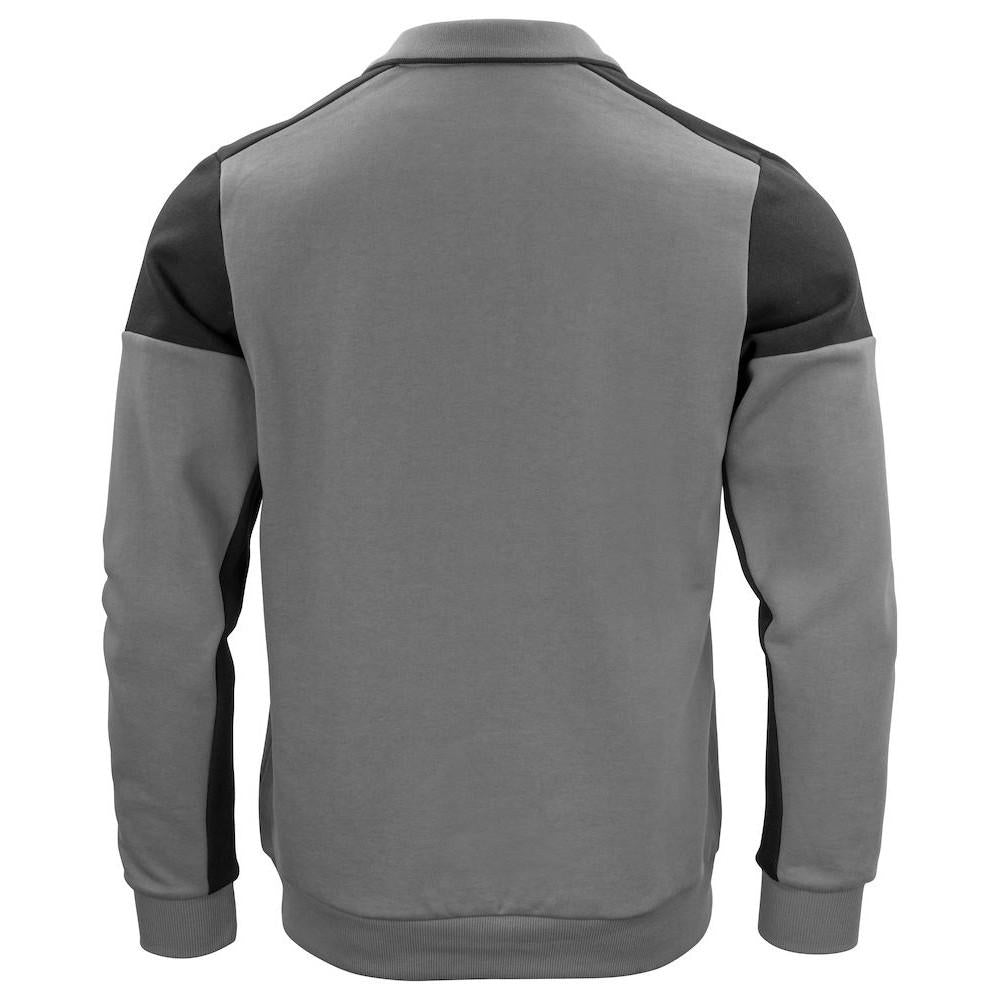 Anthracite-Black - Back - Printer Unisex Adult Prime Two Tone Polo Sweatshirt