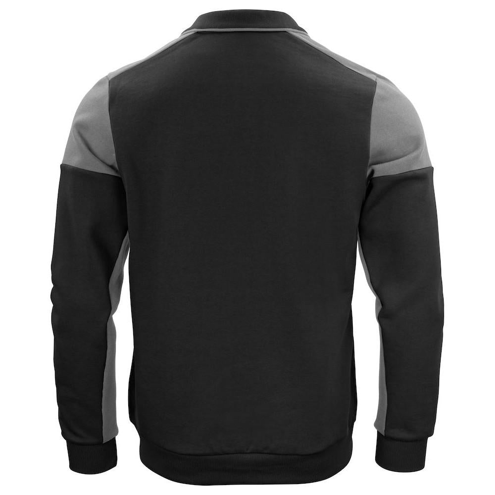 Black-Anthracite - Back - Printer Unisex Adult Prime Two Tone Polo Sweatshirt