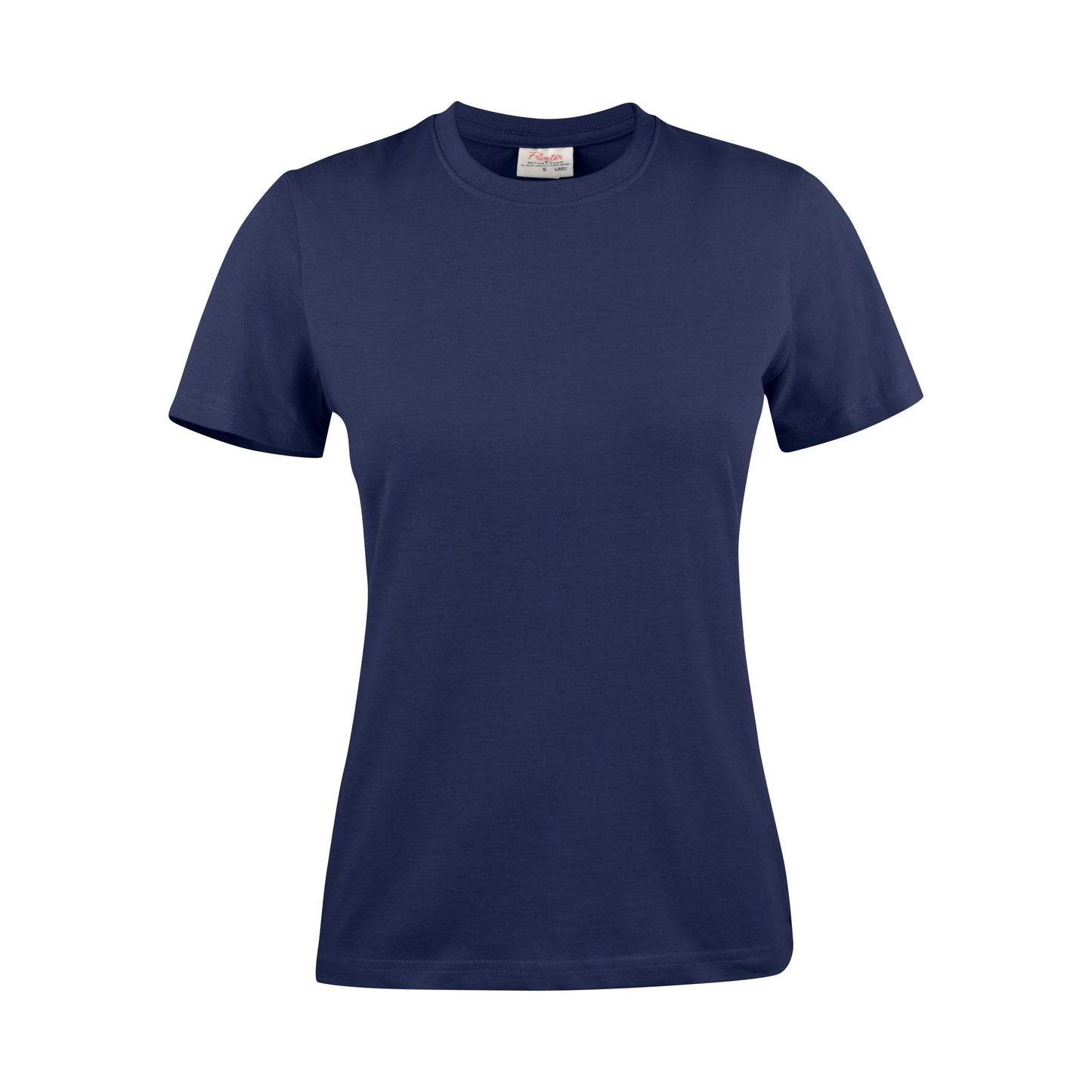 Navy - Back - Printer Womens-Ladies Heavy T-Shirt