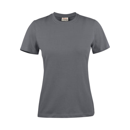 Steel Grey - Back - Printer Womens-Ladies Heavy T-Shirt