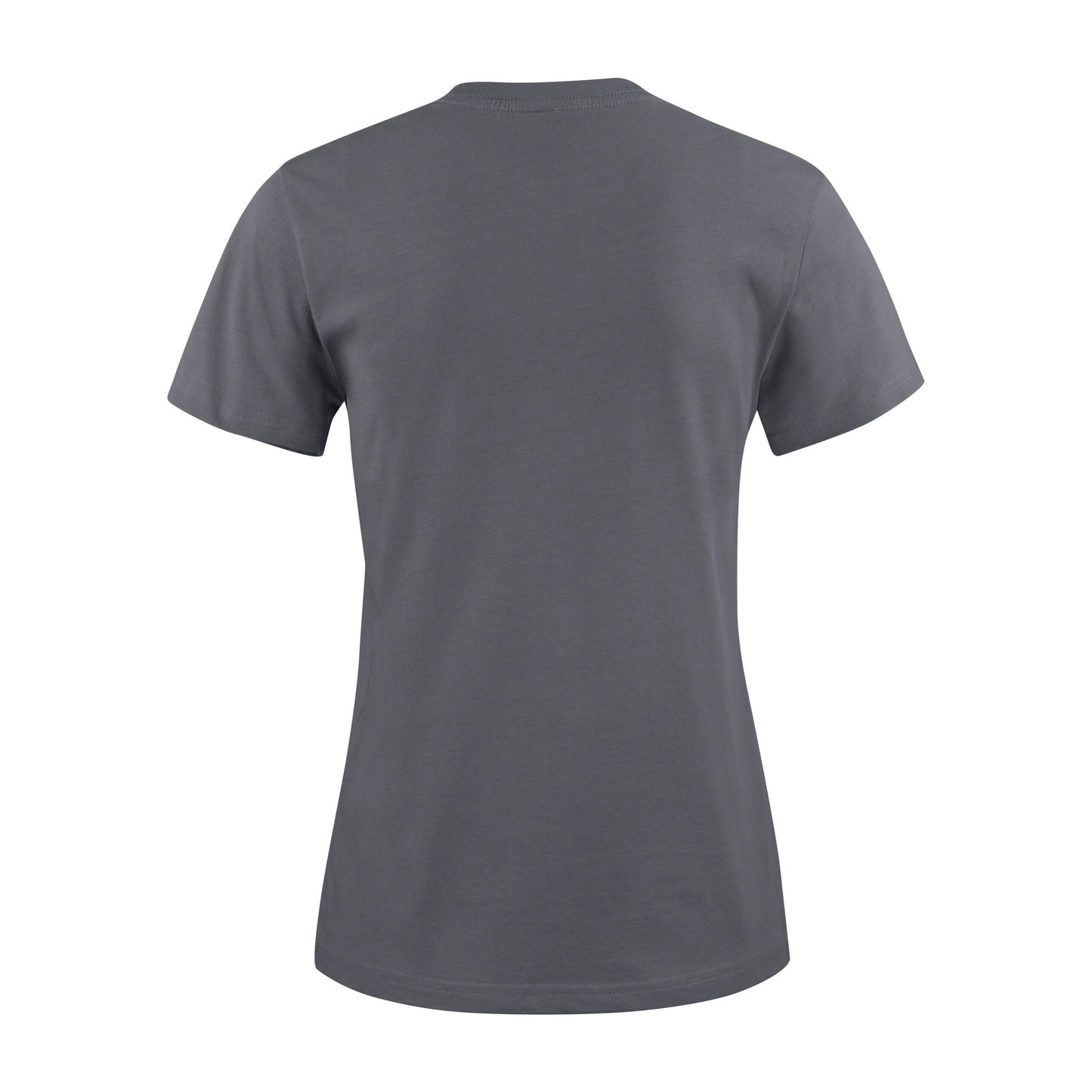 Steel Grey - Side - Printer Womens-Ladies Heavy T-Shirt