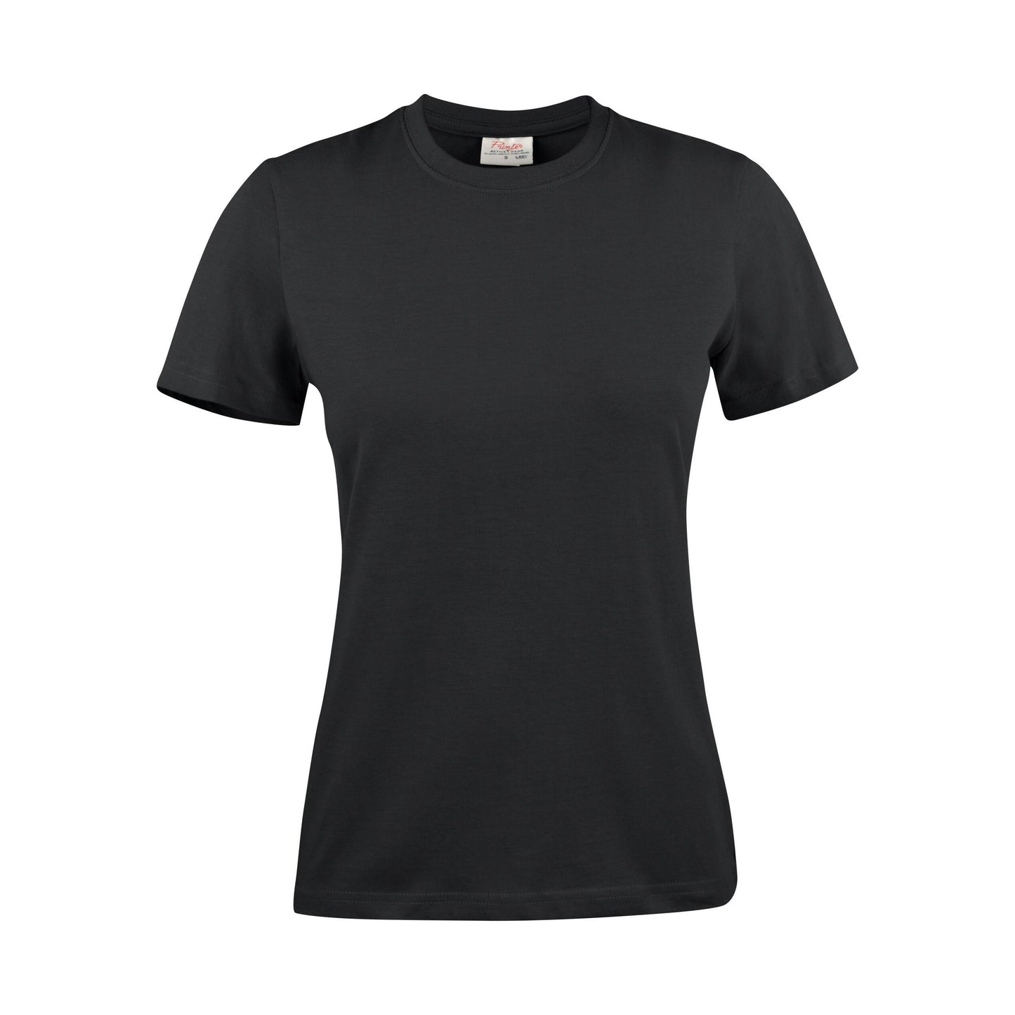 Black - Back - Printer Womens-Ladies Heavy T-Shirt