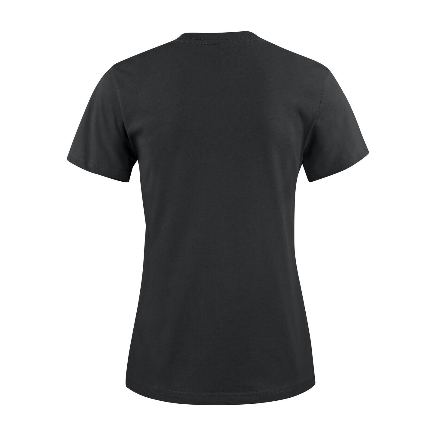 Black - Side - Printer Womens-Ladies Heavy T-Shirt