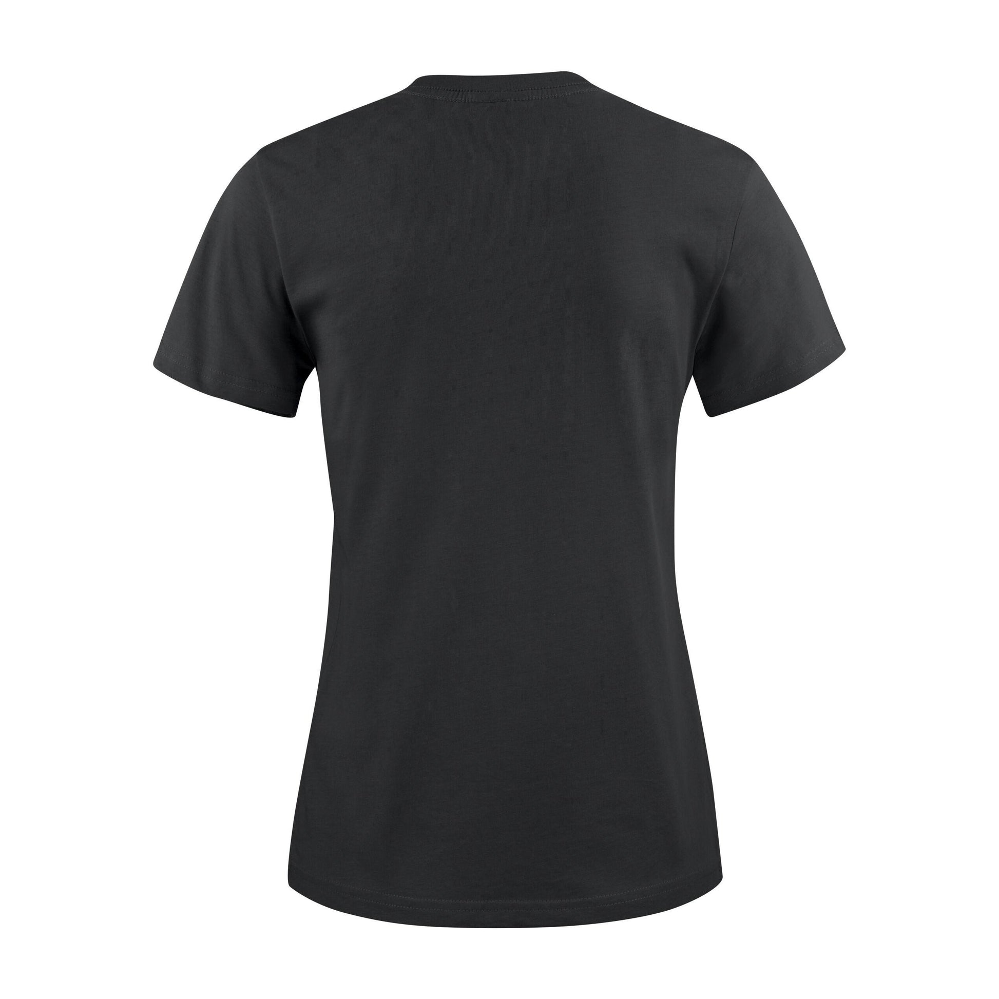 Black - Side - Printer Womens-Ladies Heavy T-Shirt