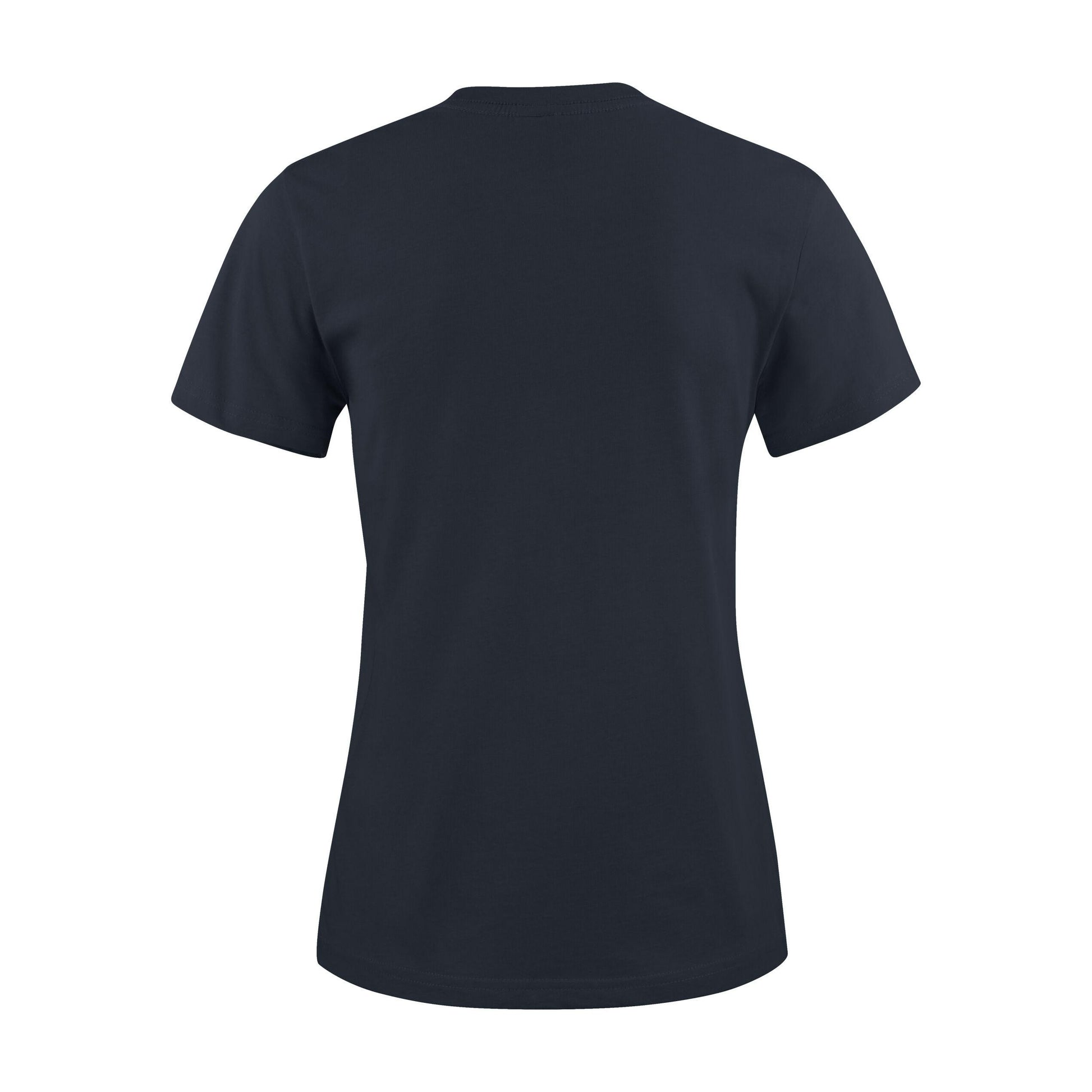 Dark Navy - Side - Printer Womens-Ladies Heavy T-Shirt