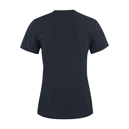 Dark Navy - Side - Printer Womens-Ladies Heavy T-Shirt