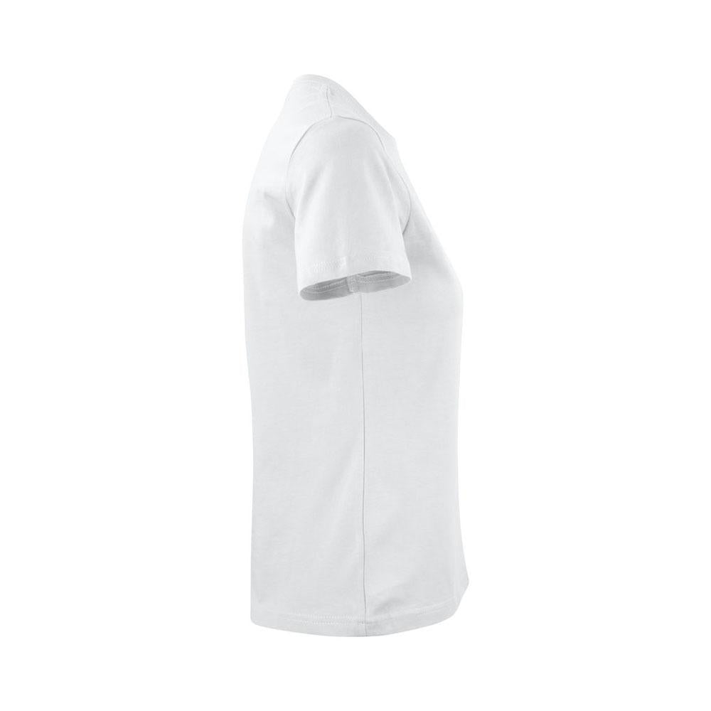 White - Side - Printer Womens-Ladies Heavy T-Shirt