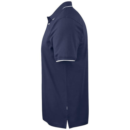 Navy - Lifestyle - James Harvest Mens Greenville Regular Polo Shirt