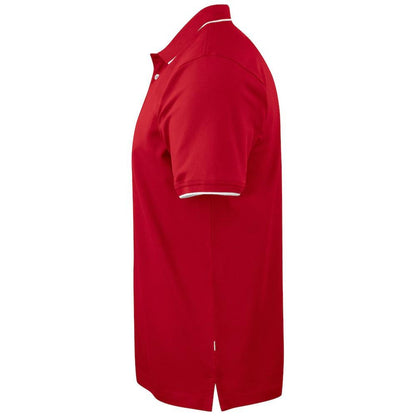 Red - Lifestyle - James Harvest Mens Greenville Regular Polo Shirt