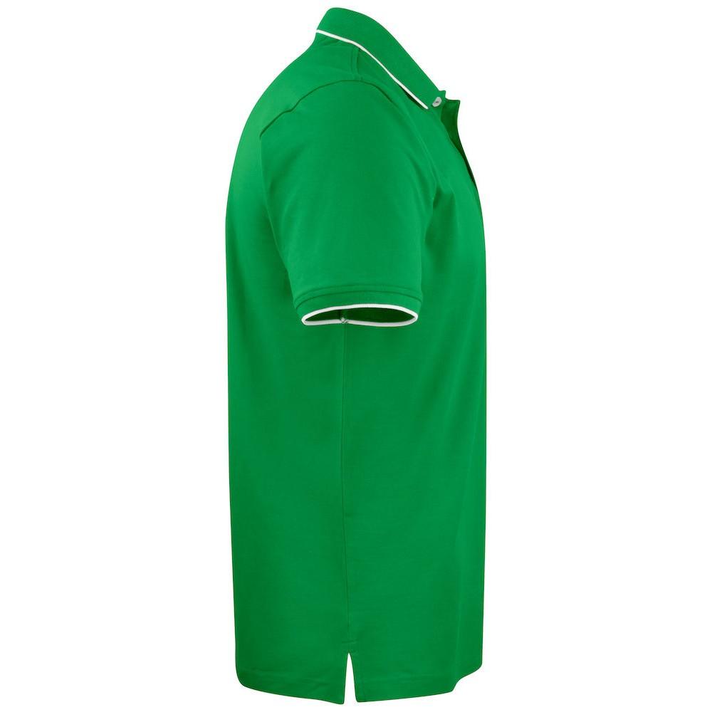 Sport Green - Side - James Harvest Mens Greenville Regular Polo Shirt