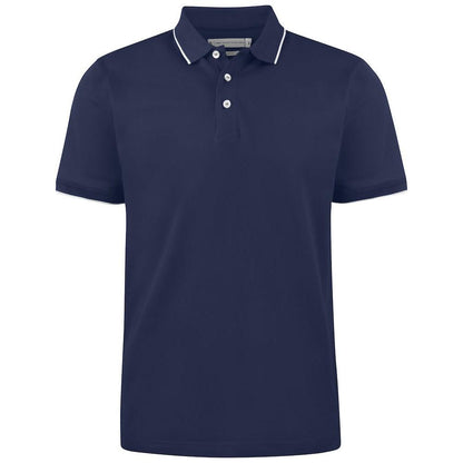 Navy - Front - James Harvest Mens Greenville Regular Polo Shirt