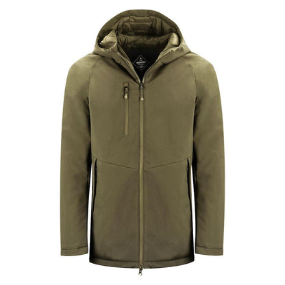 Moss Green - Front - James Harvest Mens Winchester Padded Jacket