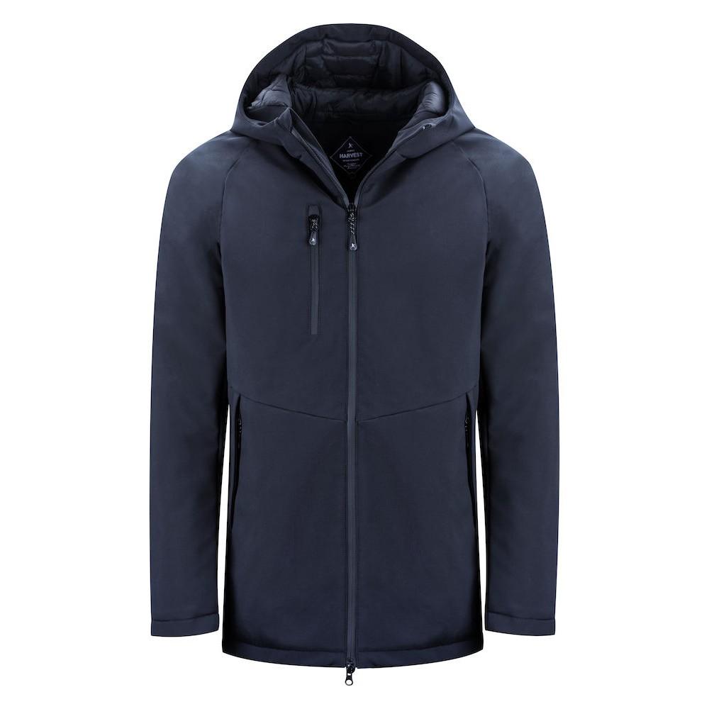 Navy - Front - James Harvest Mens Winchester Padded Jacket