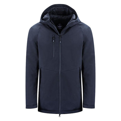Navy - Front - James Harvest Mens Winchester Padded Jacket