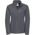 Convoy Grey - Front - Russell Colours Ladies Full Zip Outdoor Fleece Jacket