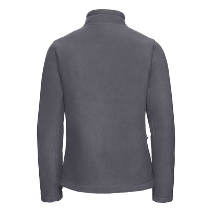 Convoy Grey - Back - Russell Colours Ladies Full Zip Outdoor Fleece Jacket
