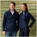 French Navy - Side - Russell Colours Ladies Full Zip Outdoor Fleece Jacket