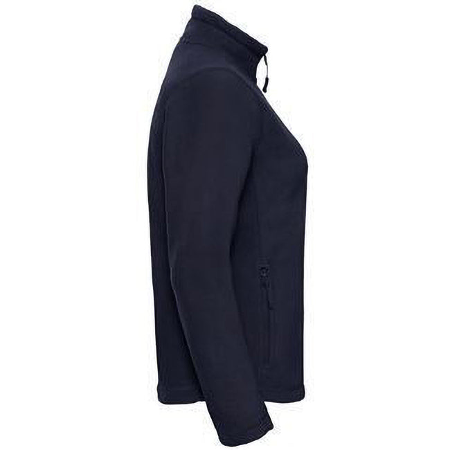 Black - Back - Russell Colours Ladies Full Zip Outdoor Fleece Jacket