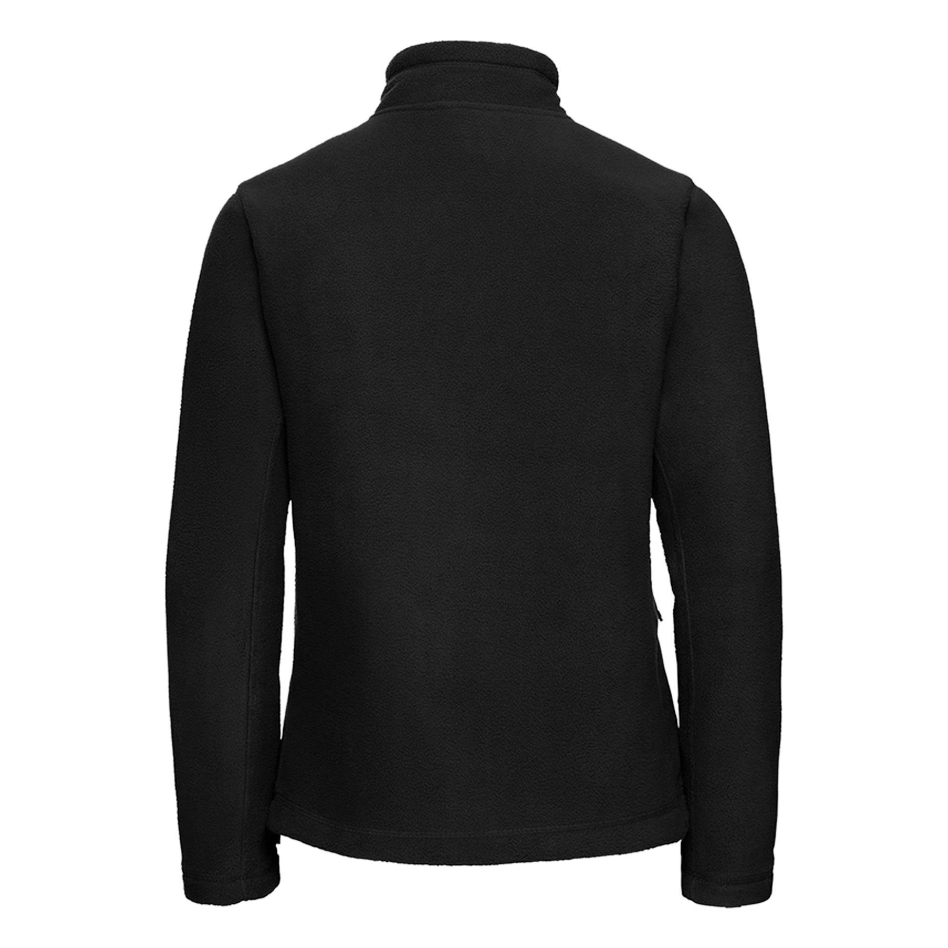 Black - Back - Russell Colours Ladies Full Zip Outdoor Fleece Jacket