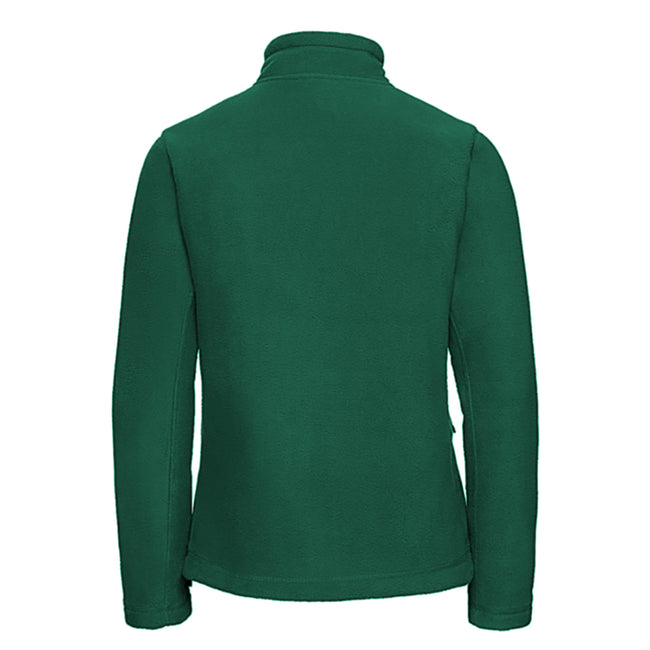 Bottle Green - Back - Russell Colours Ladies Full Zip Outdoor Fleece Jacket