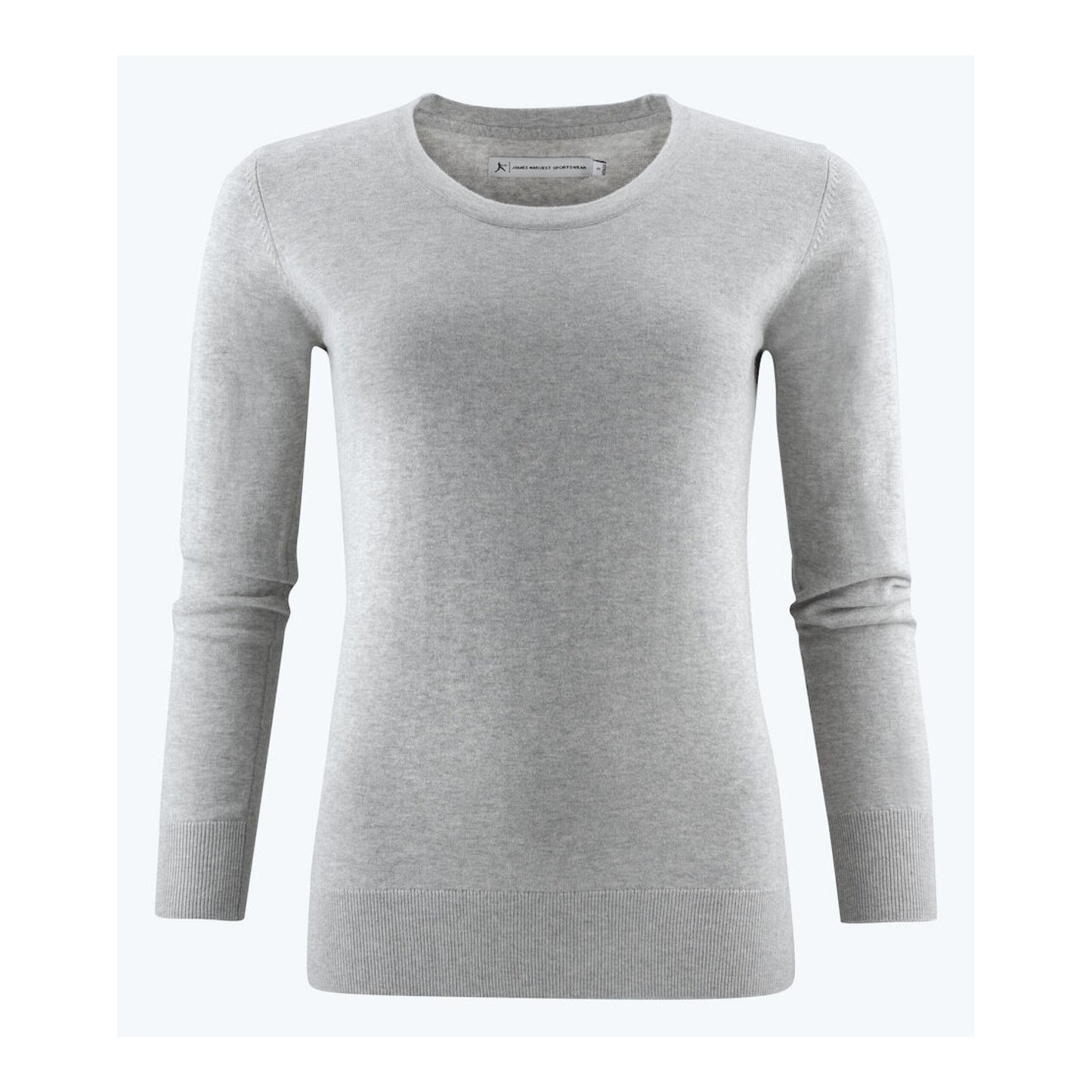 Grey Melange - Back - Harvest Womens-Ladies Ashland U Sweatshirt