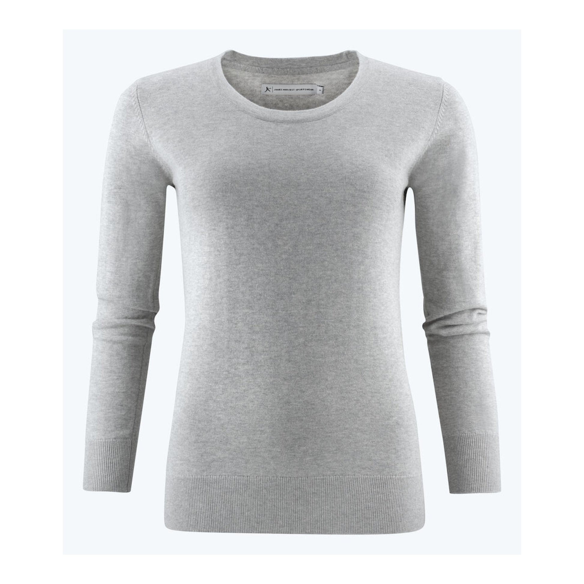 Grey Melange - Back - Harvest Womens-Ladies Ashland U Sweatshirt