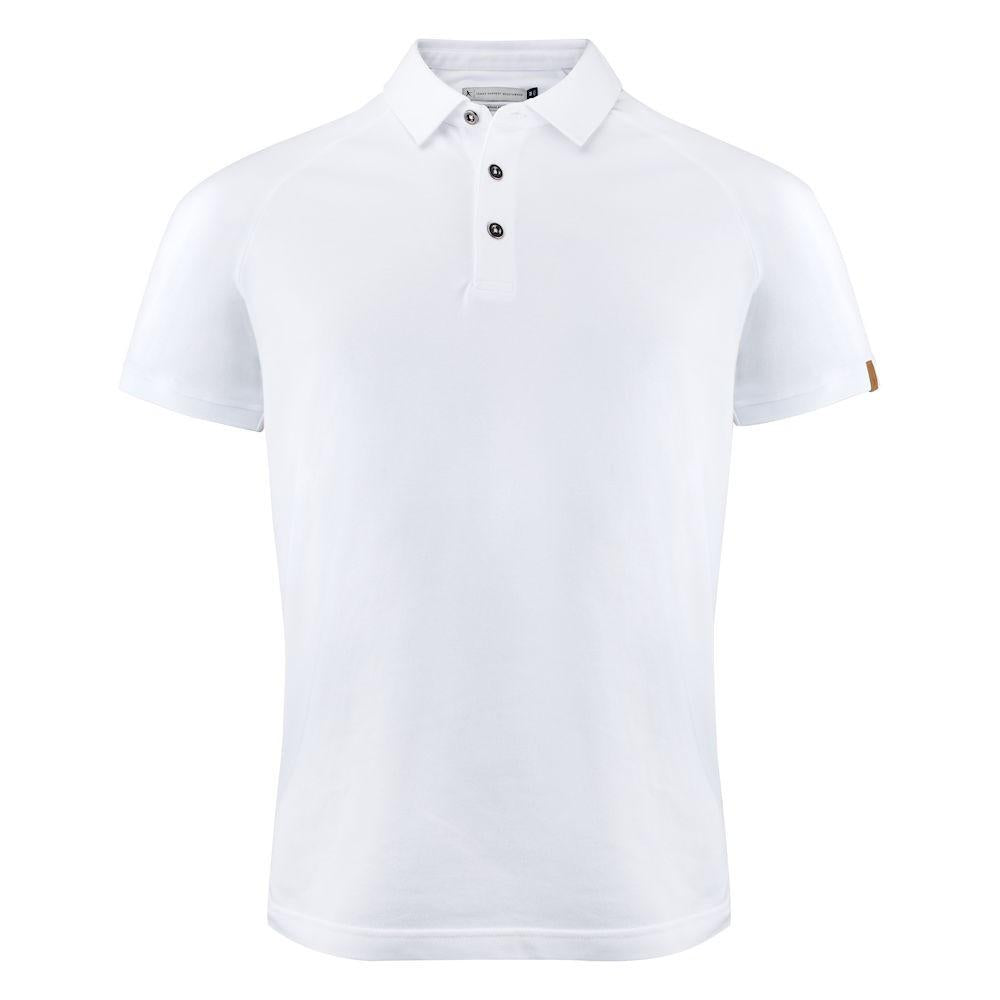 White - Front - James Harvest Mens Brookings Modern Polo Shirt