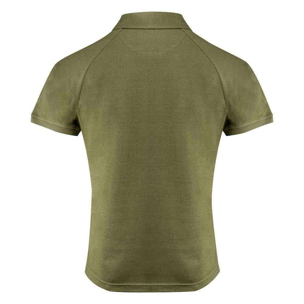 Moss Green - Back - James Harvest Mens Brookings Modern Polo Shirt
