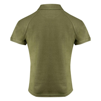 Moss Green - Back - James Harvest Mens Brookings Modern Polo Shirt