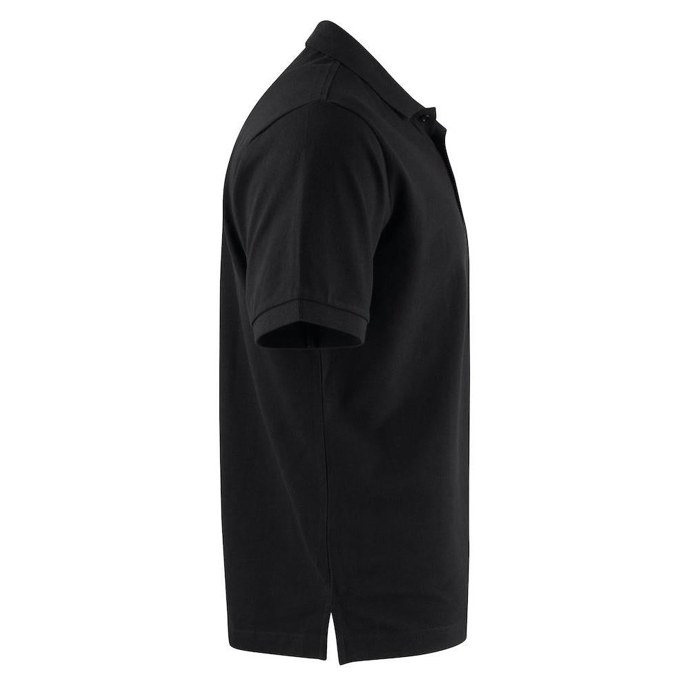 Black - Side - Harvest Mens Neptune Polo Shirt