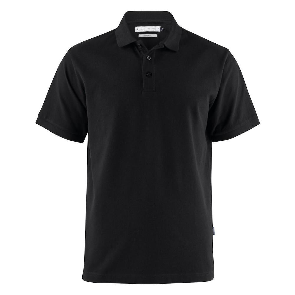 Black - Front - Harvest Mens Neptune Polo Shirt