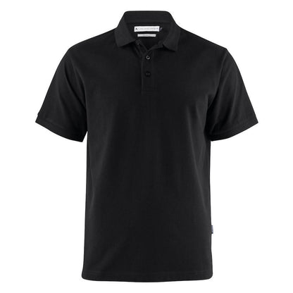 Black - Front - Harvest Mens Neptune Polo Shirt