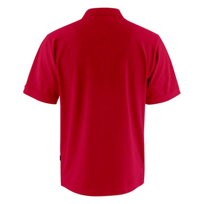 Red - Back - Harvest Mens Neptune Polo Shirt