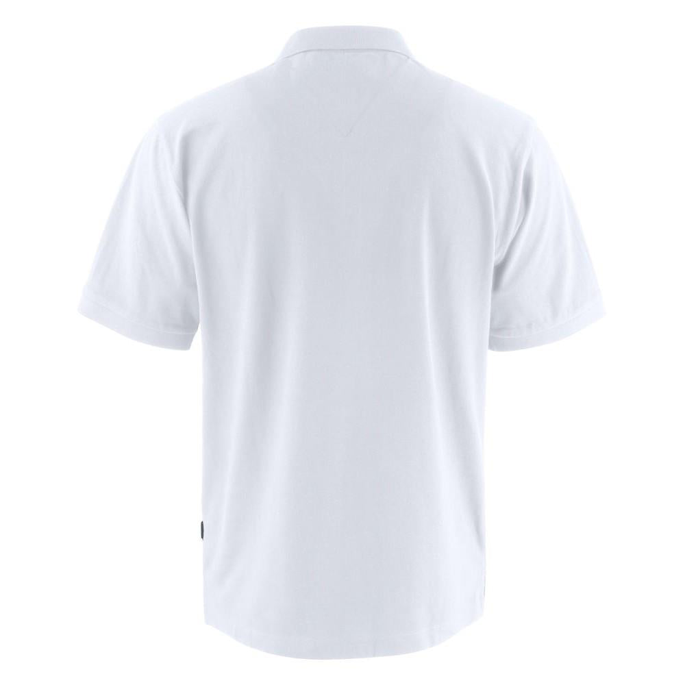 White - Back - Harvest Mens Neptune Polo Shirt