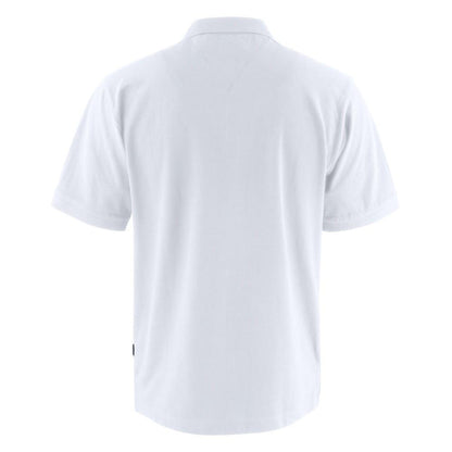 White - Back - Harvest Mens Neptune Polo Shirt
