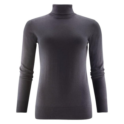 Black - Front - Harvest Womens-Ladies Ashland Turtle Neck Pullover