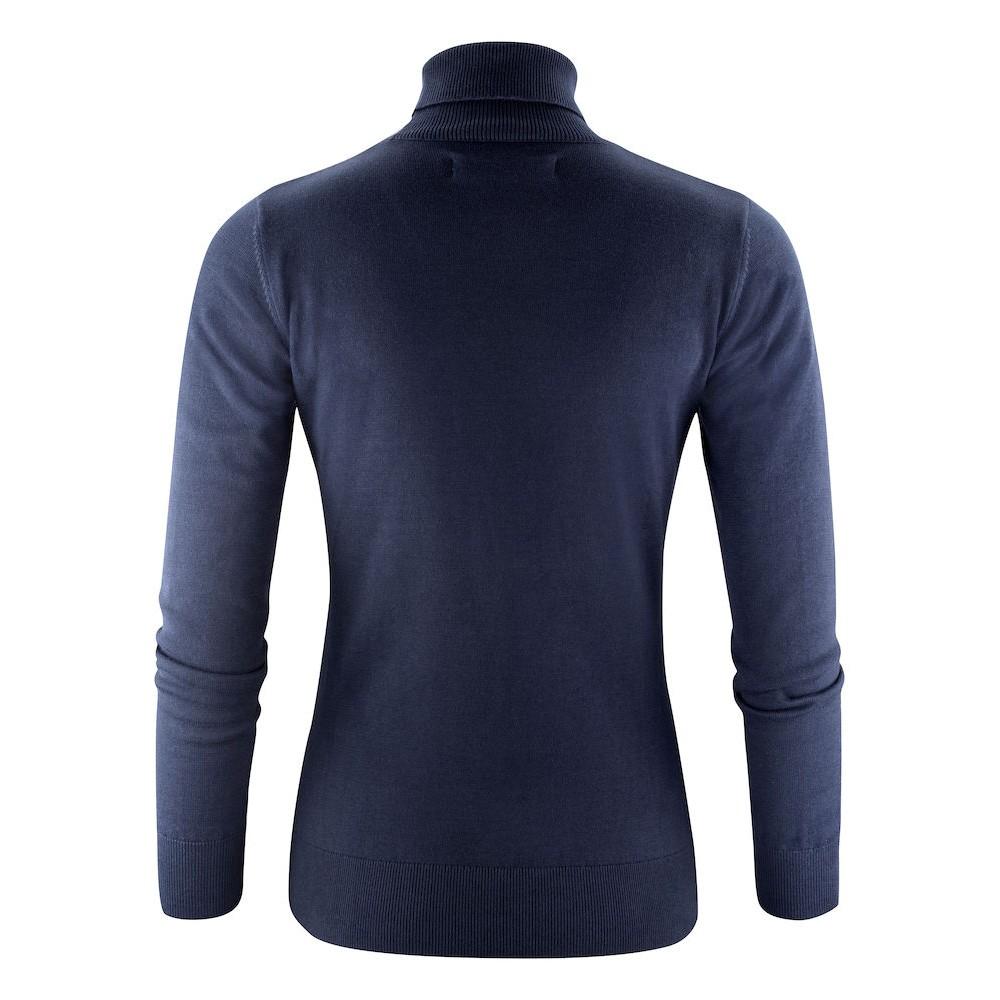 Navy - Back - Harvest Womens-Ladies Ashland Turtle Neck Pullover