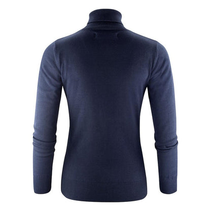 Navy - Back - Harvest Womens-Ladies Ashland Turtle Neck Pullover