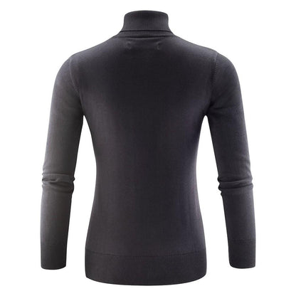 Black - Back - Harvest Womens-Ladies Ashland Turtle Neck Pullover