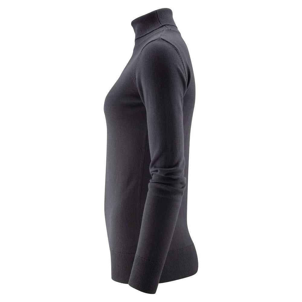 Black - Side - Harvest Womens-Ladies Ashland Turtle Neck Pullover