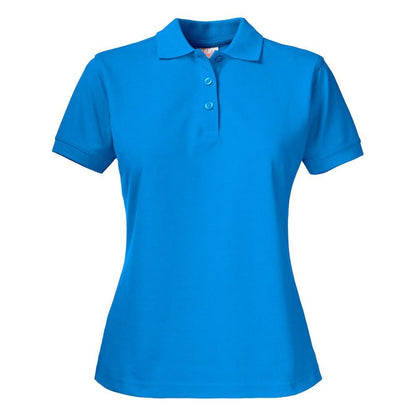 Ocean Blue - Front - Printer Womens-Ladies Surf Pro Polo Shirt