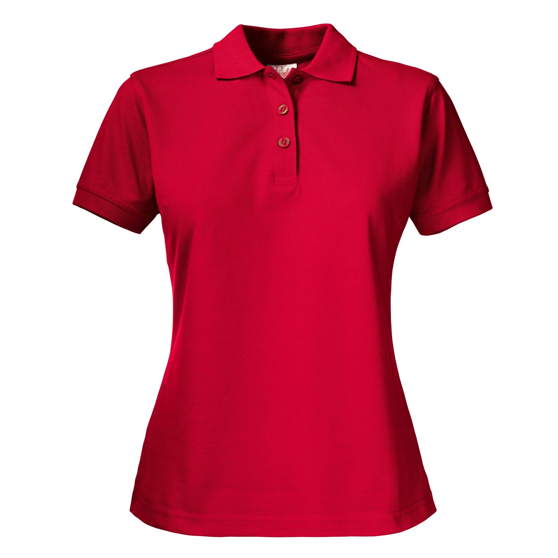 Red - Back - Printer Womens-Ladies Surf Pro Polo Shirt