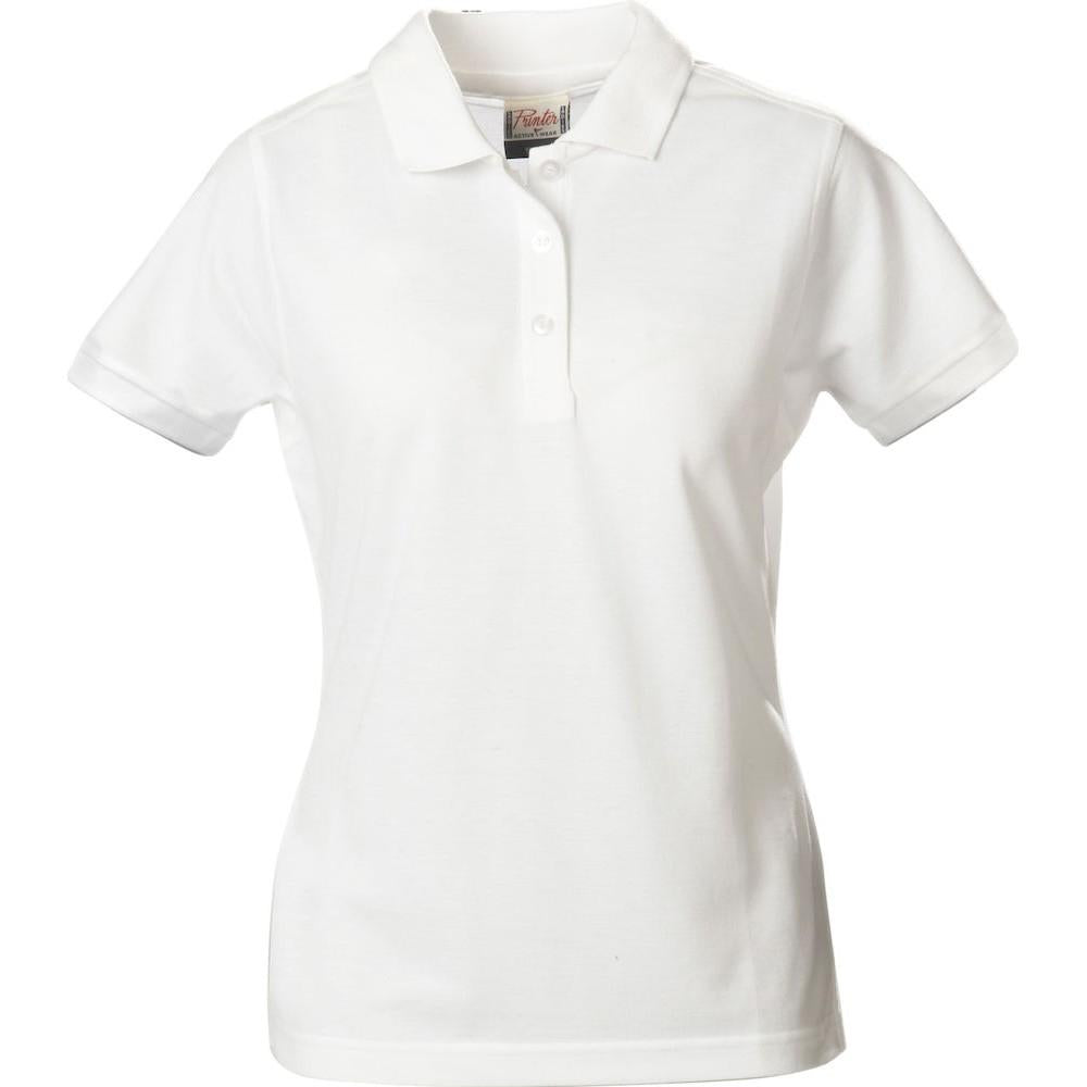 White - Front - Printer Womens-Ladies Surf Pro Polo Shirt