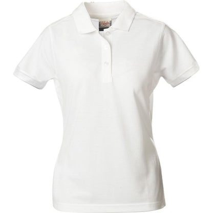 White - Front - Printer Womens-Ladies Surf Pro Polo Shirt