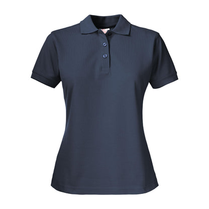 Navy - Back - Printer Womens-Ladies Surf Pro Polo Shirt