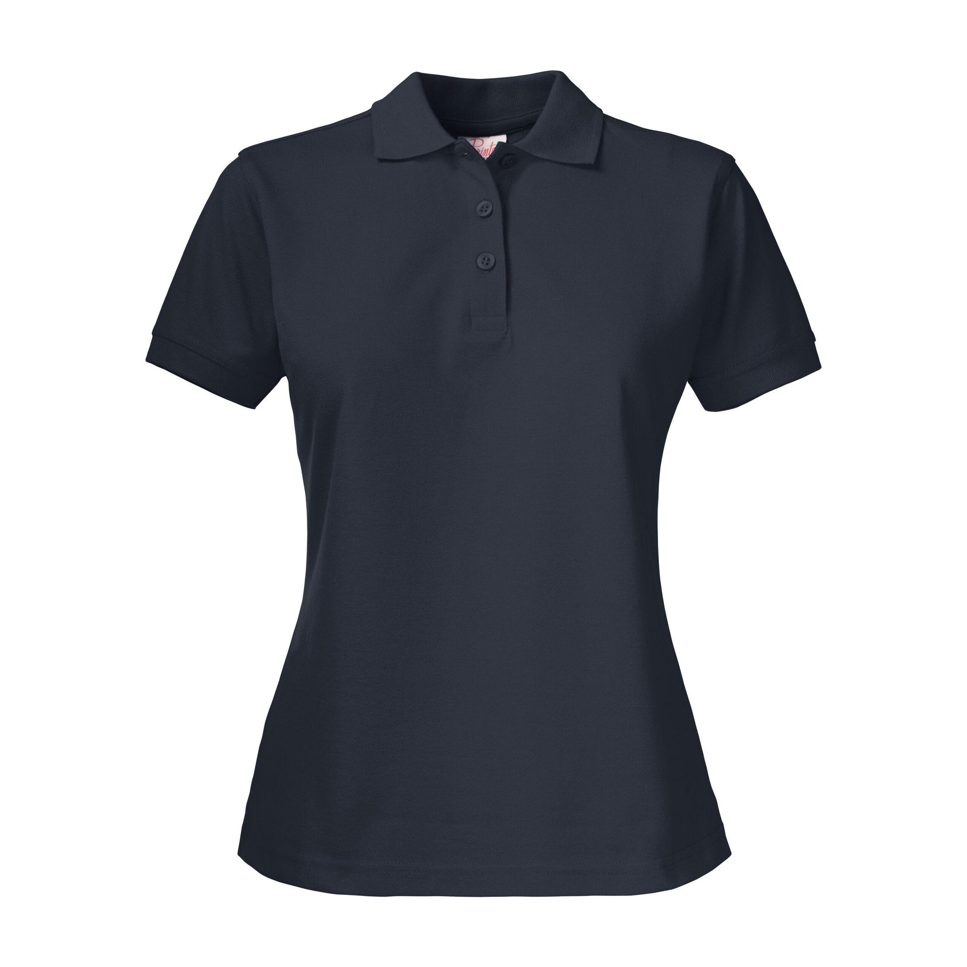 Dark Navy - Back - Printer Womens-Ladies Surf Pro Polo Shirt